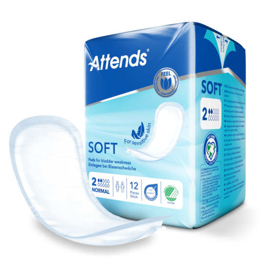 Inkontinensskydd Attends Soft 2 Normal 12st/fp